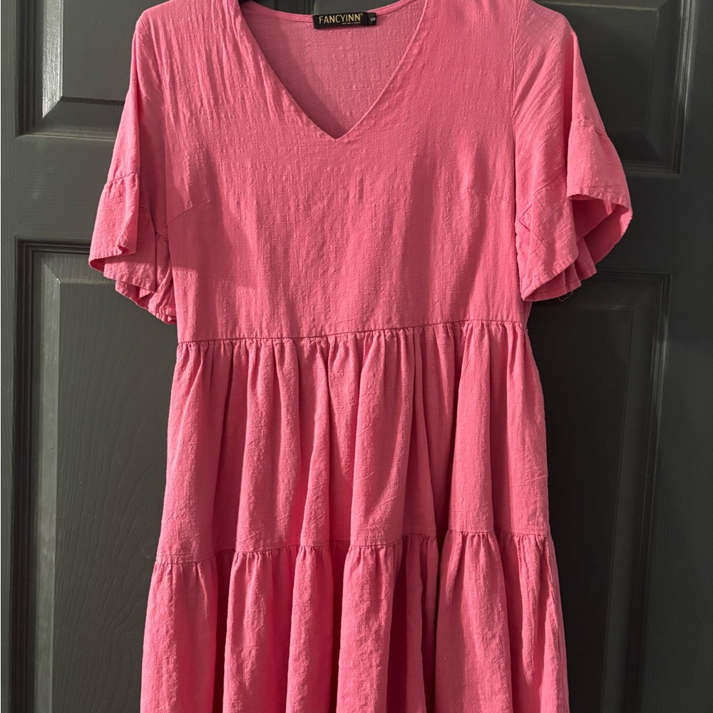 Fancyinn Vibrant Pink Textured Top